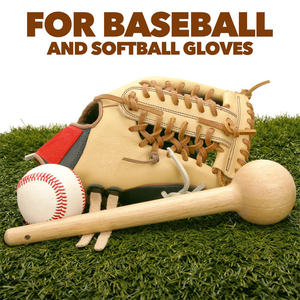 Wholesale Baseball Glove Break In <b>Tool</b> Professional Wooden Mallet Handmade Wooden Baseball Mitt Softening Mallet - Product Image 5