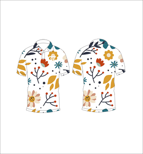 Camiseta Polo Personalizada para Hombre con Estampado Floral Abstracto, Manga Corta, Informal, de Moda, para Golf, con Logotipo Personalizado, OEM, ODM, al por Mayor - Product Image 6