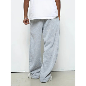 Jogging cargo surdimensionné pour hommes, pantalon de survêtement en molleton multipoches, streetwear ample, pantalon en coton avec logo personnalisé - Product Image 2