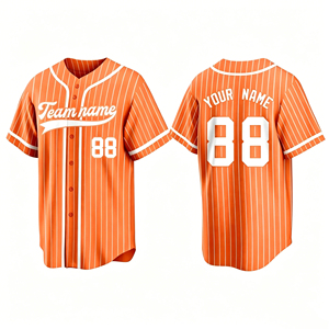 Maillot de baseball personnalisé imprimé, anti-bactérien, entièrement boutonné, uniforme sportif respirant à séchage rapide, OEM ODM, vente en gros - Product Image 5
