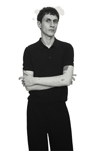 เสื้อยืดคอปกทึบสำหรับผู้ชายผ้าคอตตอนเนื้อบางระบายอากาศได้ดีมี Knit100 % - Product Image 3