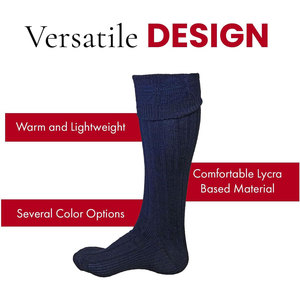 High-Quality Wool Blend Long Scottish <b>Mens</b> Traditional Kilt Hose <b>Socks</b> Highland Custom Wholesale <b>Sock</b> - Product Image 5