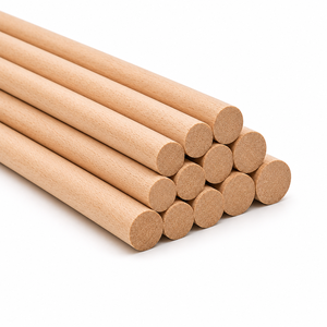 Solid Wood Dowel Rods Premium Wooden Dowel Sticks Custom Lengths Furniture Parts DIY Crafts Woodworking OEM Manufacturer - Product Image 1