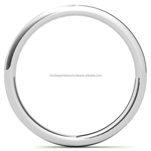 Bague de fiançailles et de mariage pour femme, diamant rond certifié IGI, clarté VVS, argent sterling, cadeau romantique, tendance - Product Image 4