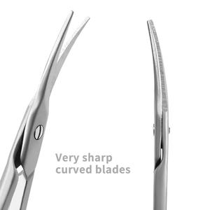 กรรไกรตัดหนังกำพร้าสแตนเลสแบบมืออาชีพกรรไกรตัดหนังที่ตายแล้วปลายแหลมพิเศษสไตล์รัสเซีย - Product Image 2