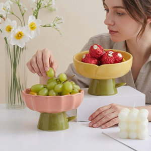 Bol de service en résine polie écologique, design moderne, sans danger pour les aliments, durable, couleur personnalisable, vaisselle de cuisine, fête - Product Image 1