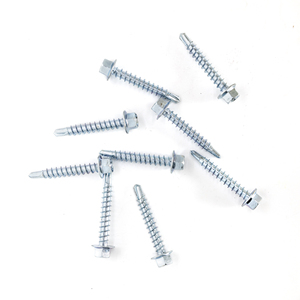 Hex Washer Head Drive Self Drilling TEK Point <b>Screws</b> Class 4.8/6.8 Coarse Thread Zinc Plated Carbon Steel Inch DIN/ANSI PDC - Product Image 5