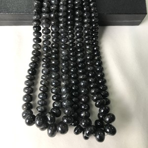 ลูกปัดรูไทล์สีดำเกรด AAA แท้ 100% รับรองโดย IGI ขนาด 6 มม.-14 มม. หินไฟ Vivaaz Gems Jaipur สำหรับทำเครื่องประดับ - Product Image 5