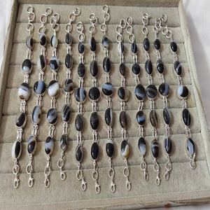 Pulsera Sulemani de Calidad Superior con Cuentas de Aguamarina, Técnica de Tallado, Hermosas Piedras Preciosas de Cuarzo/Ágata/Piedra Natural - Product Image 2