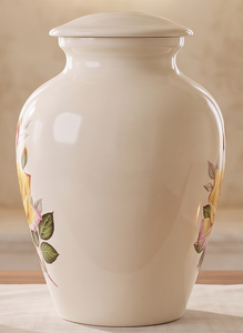 Urna de Alta Calidad Hecha de Aluminio con Esmalte Decorativo para Cenizas Humanas, Artículos Funerarios, Urna Metálica para Cenizas de Cremación en Venta - Product Image 2