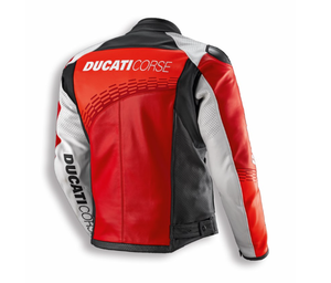 Ducati Motorcycle C7 Leather <b>Racing</b> <b>Jacket</b> Ducati Style Biker <b>Jacket</b> Full Sleeve Motorbike cowhide leather <b>jacket</b> - Product Image 2