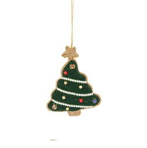 Colorful Christmas Seed Beads <b>Bag</b> <b>Charm</b> Decorative Gift Cute Santa Seed Beaded Embroidery <b>Bag</b> <b>Charms</b> For Women - Product Image 3
