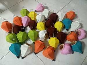 High Quality Vietnamese Silk/Linen Bamboo <b>Lantern</b> <b>Mini</b> Size 10cm Wedding Decor Hanging from Hoi An Hanging <b>Lantern</b> from Vietnam - Product Image 5