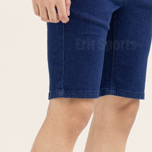 High Quality Knitted Solid Casual Mid <b>Men</b> <b>Jeans</b> Shorts with Custom Logo Design OEM Service Factory Wholesale Price - Product Image 4