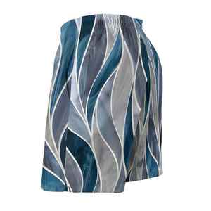 <b>Mens</b> Summer Beach Shorts Quick Dry Swim <b>Trunks</b> Elastic Drawstring Waist Abstract Print Solid Pattern gym shorts for Casual Wear - Product Image 4