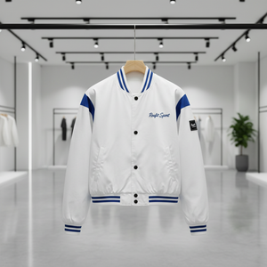 Veste de baseball unisexe RexFit Sport personnalisée, style Letterman, avec manches en cuir, patch brodé, OEM ODM - Product Image 1