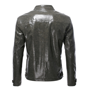New Arrival Men's High Quality Genuine Leather Streetwear Winter Jacket with <b>Fur</b> <b>Trim</b> and Sherpa Lining-Custom Design - Product Image 1