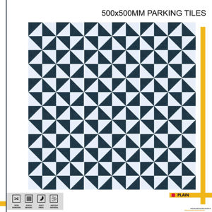 กระเบื้องปูพื้นกลางแจ้งทนทานต่อสภาพอากาศ ขนาด 500x500 มม. ออกแบบมาเพื่อสภาพอากาศสุดขั้ว พร้อมคุณสมบัติป้องกันการลื่นและรับน้ำหนักได้ดี - Product Image 1