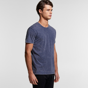 Camisetas de hombre con lavado ácido, estilo vintage, oversize, con dobladillo desgarrado, 2026, 100% algodón, corte regular, estampadas, estilo urbano, de secado rápido - Product Image 3