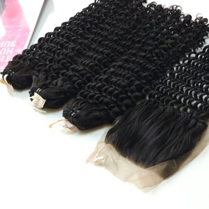 Vietnamien 100% vierge Remy Extensions de cheveux humains bouclés eau armure vague Style haute définition dentelle brésilienne cheveux qualité brut - Product Image 6