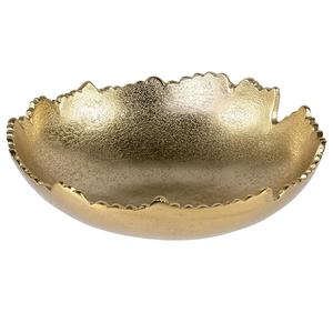 Frutero Moderno de Acero con Diseño Martillado Plateado, Elegante Tazón para Servir con Base Dorada, Decoración para el Hogar y Fiestas - Product Image 4