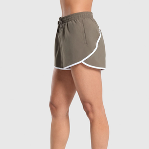 Shorts de Yoga Transpirables sin Costuras con Logotipo Personalizado para Mujer, Cintura Alta, Efecto Push-Up, Shorts de Gimnasio de Secado Rápido para Entrenamiento - Product Image 3
