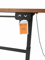 Hoogwaardige nieuwe moderne houten bureau's met verstelbare hoogte, geschikt voor commerciële ruimtes en kantoren, Lumetal Vietnam.