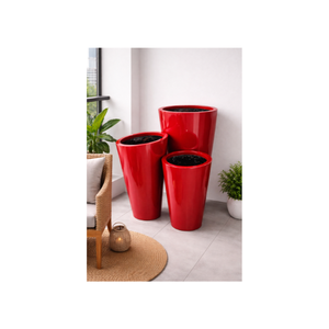 Macetas de Fibra de Vidrio de Diseño Moderno para Decoración del Hogar y Jardín, Ecológicas, Redondas, Resistentes a los Rayos UV, Ligeras, Duraderas y de Buena Calidad - Product Image 1