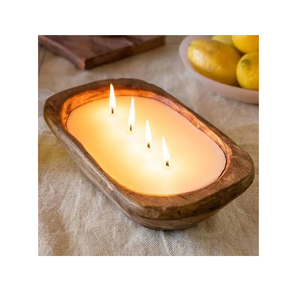 Cuenco de Madera para Decoración del Hogar en San Valentín, Ecológico, para Velas - Product Image 1