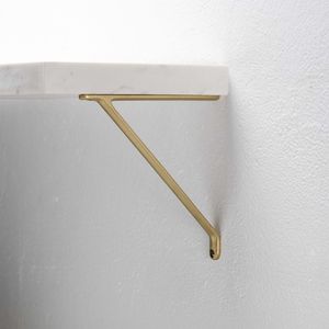 Premium Solid Brass Shelf Bracket for <b>Wall</b> Mounted <b>Floating</b> Wooden <b>Shelves</b> Luxury Home Interior Decoration - Product Image 6