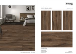 กระเบื้องพอร์ซเลนแบบด้านรุ่นใหม่ ขนาด 600x1200 มม. สำหรับปูพื้นขนาดใหญ่ในพื้นที่ภายในที่ทันสมัย ทั้งที่อยู่อาศัยและโครงการเชิงพาณิชย์ - Product Image 2