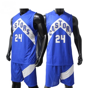 Ensemble de maillots de basket-ball pour hommes adultes de haute qualité, imprimé pour équipe/club, 100 % polyester, séchage rapide, sans manches, design personnalisé - Product Image 3