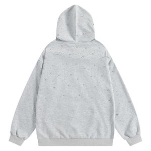 Sweat-shirts streetwear à strass les plus vendus, design de qualité supérieure, créez vos propres sweats pour hommes en stock, vente en gros personnalisée - Product Image 2