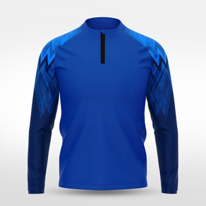 Veste de coach pour homme, style patchwork, col montant, fermeture éclair quart, sublimation, coton et polyester, légère, sport et décontractée, pour l'aventure en plein air - Product Image 3