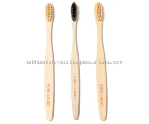 Brosse à dents en bambou professionnelle, vente en gros, biodégradable, manuelle, pour cabinet dentaire et hôtel, poils doux - Product Image 5