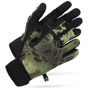 Fishing Gloves <b>Half</b> Finger Camo Anti <b>Slip</b> UV Protection Breathable Quick Dry Lightweight Outdoor Hunting Kayak Casting Gloves - Product Image 3