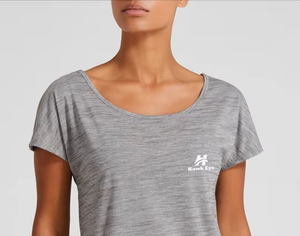 T-shirt pour femme en polyester 100% sur mesure, t-shirts imprimés écologiques pour femme - Product Image 6