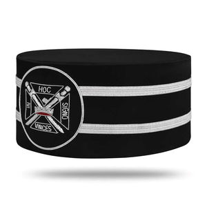 Gorra de Caballería Templaria de Alta Calidad 2026 con Emblema Bordado en Plata y Doble Trenza, Cinturón Ajustable, Servicio OEM - Product Image 2