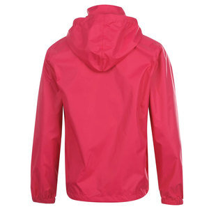 Hooded Rain <b>Jacket</b> Unisex <b>Pink</b> <b>Waterproof</b> Casual Zipper Closure Spring Outerwear Regular Fit Polyester Shell - Product Image 6