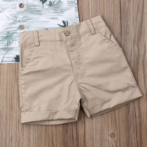 Conjunto de Ropa de Verano de Algodón para Niños, Conjunto de Dos Piezas Informal, Estilo Boutique, Top y Pantalones Cortos a la Moda - Product Image 3