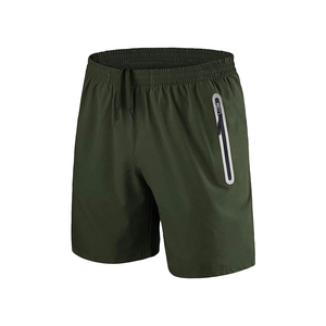 Shorts de sport en jean pour hommes, séchage rapide, imperméables, respirants, polyester/nylon, taille mi-haute élastique avec cordon de serrage, coupe ample - Product Image 2