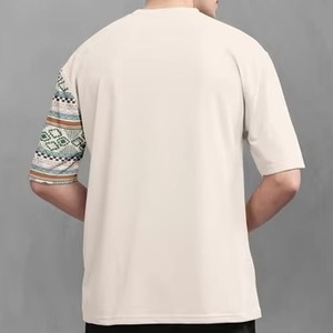 เลือกเสื้อยืดคอกลมหนา 100% ผ้าฝ้าย ทรงหลวม โอเวอร์ไซส์ สำหรับผู้ชาย แบรนด์หรู คุณภาพหนัก ผลิตในประเทศไทย - Product Image 1