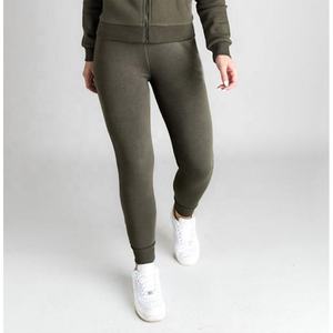 ชุดวอร์มผ้าฝ้าย100% พรีเมี่ยมสำหรับผู้หญิงมีฮู้ดและกางเกงขาสั้นชุดสองชิ้นซิปมีกระเป๋าสองกระเป๋าใส่สบาย - Product Image 6