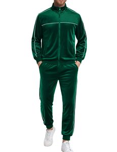 Chándal con Capucha de Forro Polar Azul para Hombre, Cierre de Cremallera, Corte Regular, Estilo Deportivo, Diseño con Bolsillos, Ropa de Invierno, Servicio OEM, 100% Algodón - Product Image 4