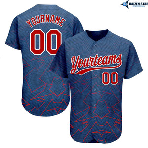 Custom Sublimation Baseball Jersey Team Uniform Breathable Athletic Sports Shirt - Product Image 2