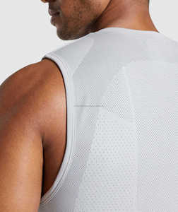 Débardeurs de sport pour hommes, logo personnalisé, grande taille, service OEM, tricot uni, impression par sublimation intégrale, couleur personnalisable - Product Image 6