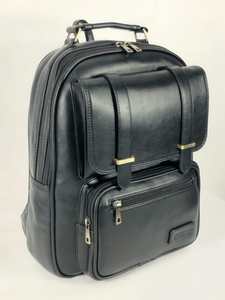 Sac à dos en similicuir avec poche avant et poignée supérieure - Product Image 2