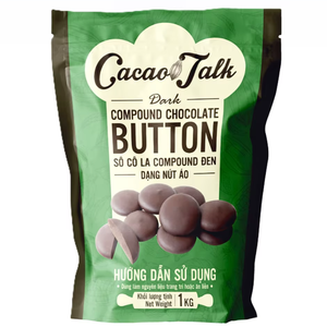 Botones de Chocolate Compuesto de Marca Privada Personalizados al por Mayor, Botones de Chocolate Negro HALAL, Galletas de Cacao para Panadería - Product Image 1