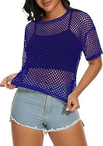 3D Floral & Plaid Print Customizable Modal Full Sleeve Tank <b>Top</b> Cropped <b>Mock</b> <b>Neck</b> Mesh Sheer Breathable Women's Mesh T-Shirts - Product Image 6