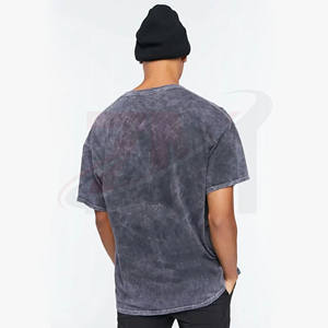 Camisetas de Hombre de Manga Corta Estampadas 100% Algodón, Ropa Casual de Color Negro, Impresión de Logotipo Personalizado, 220 GSM, Nueva Colección de Alta Calidad - Product Image 3